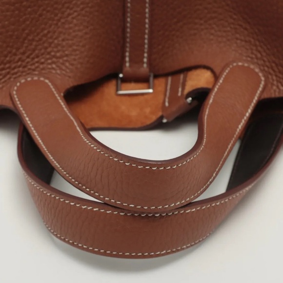 Hermes Picotan Lock Eclat PM Taurillon Clemence Swift Gold Ebene - Picture 5 of 8